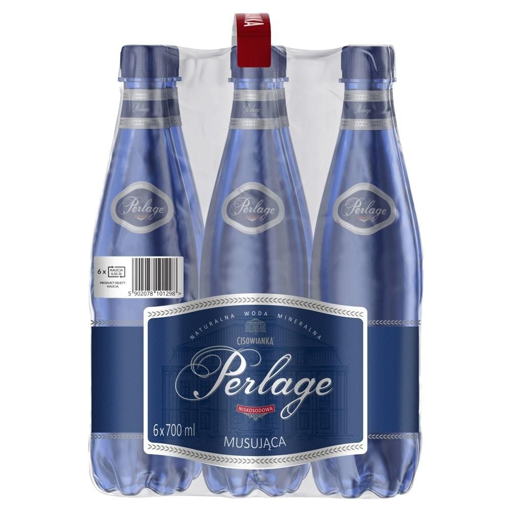 Cisowianka Perlage Naturalna woda mineralna musująca niskosodowa 6 x 700 ml