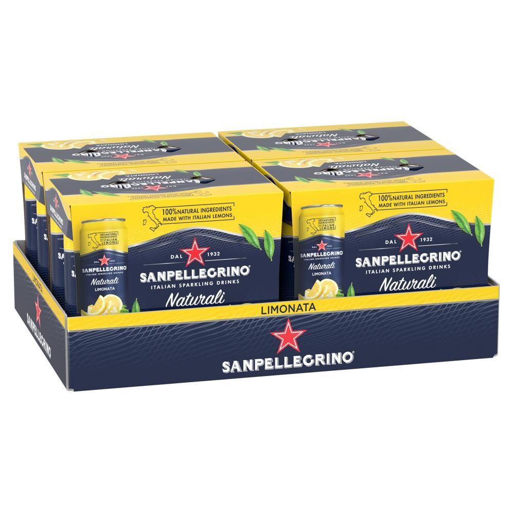 SANPELLEGRINO Limonata Napój gazowany o smaku cytrynowym 24 x 330 ml
