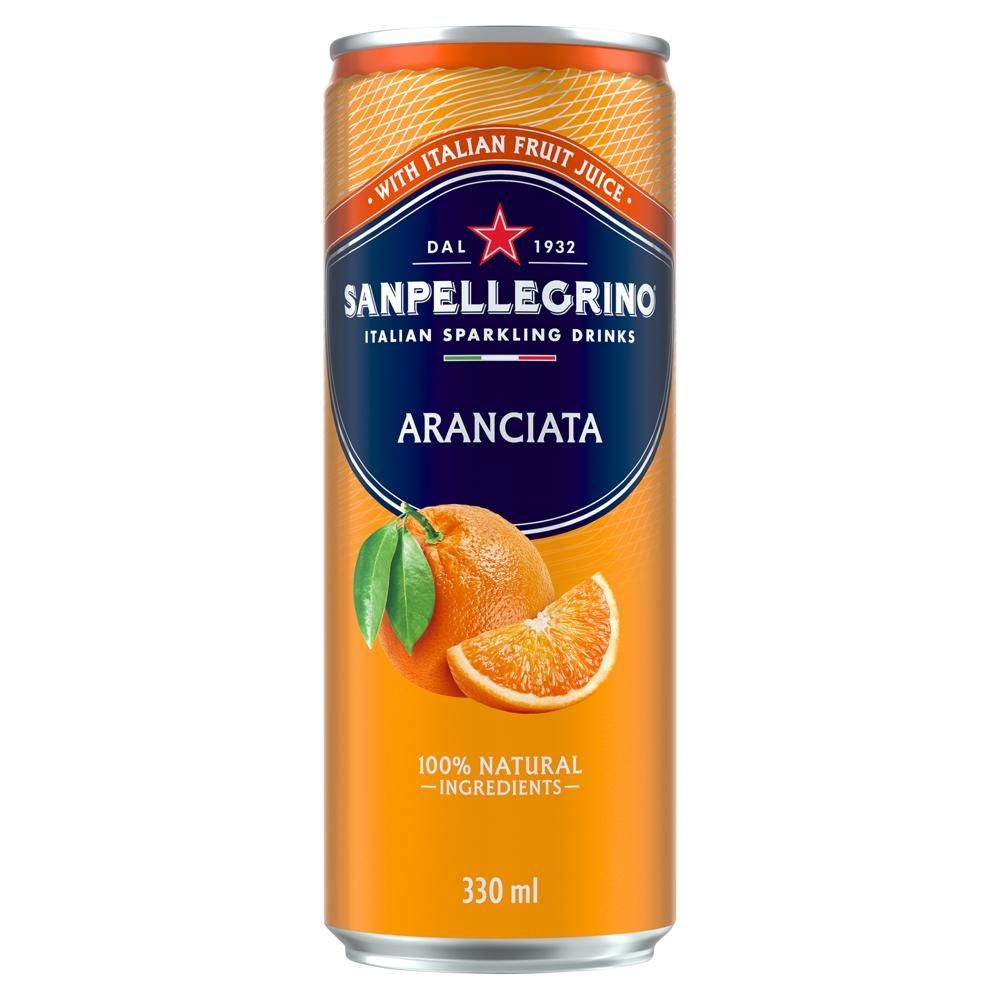 Sanpellegrino Napój gazowany o smaku pomarańczowym 330 ml