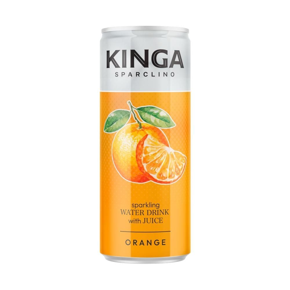 Kinga Sparclino Napój gazowany o smaku pomarańczowym 250 ml