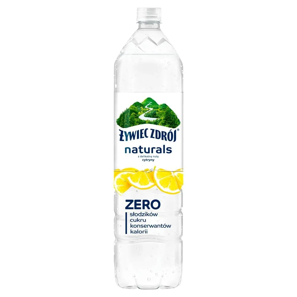 Żywiec Zdrój Naturals Napój niegazowany z delikatną nutą cytryny 1,2 l