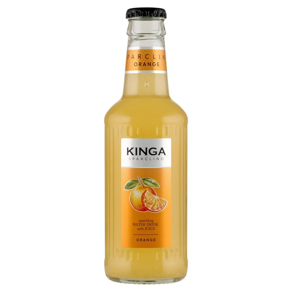 Kinga Sparclino Napój gazowany o smaku pomarańczowym 250 ml