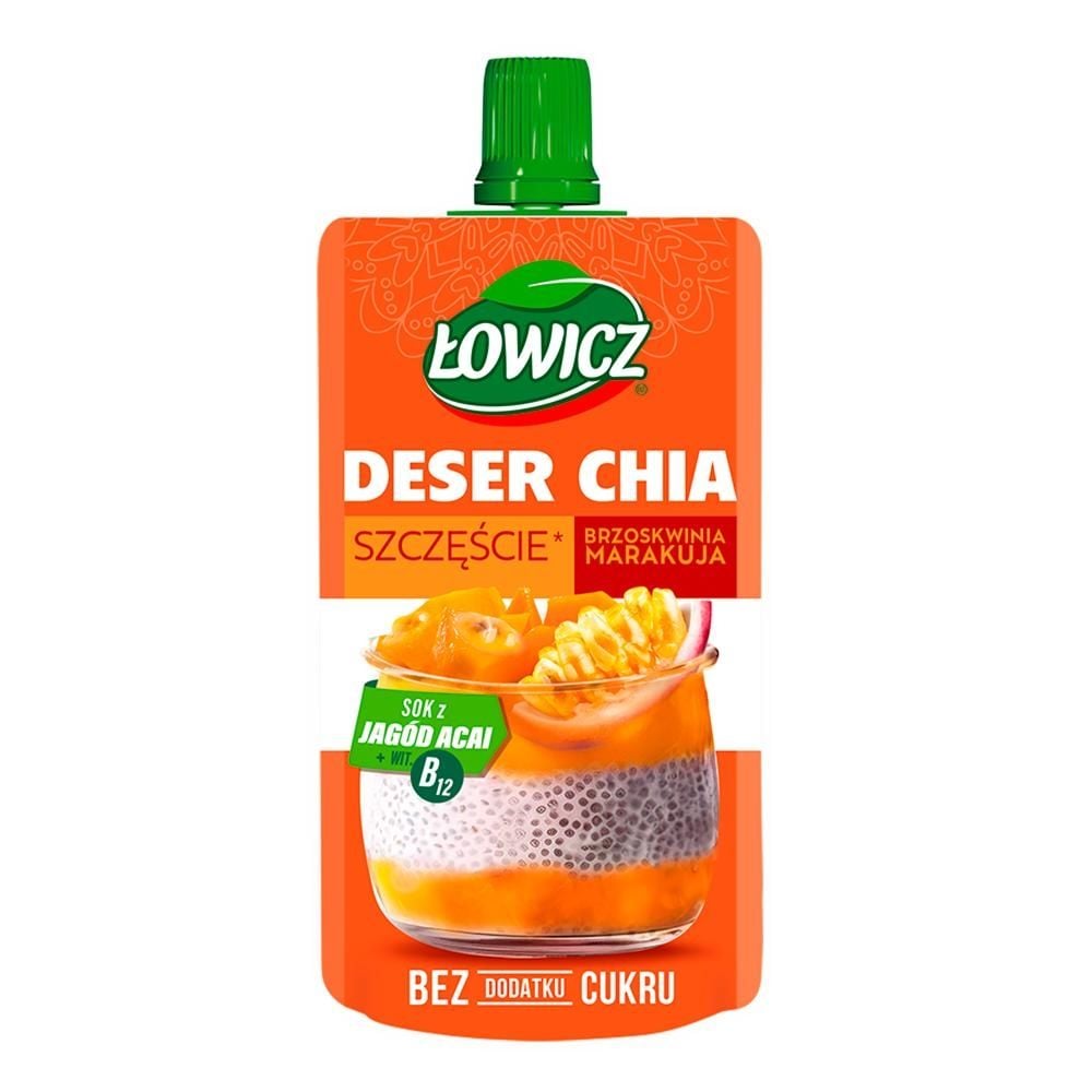 Łowicz Deser chia brzoskwinia marakuja 120 g