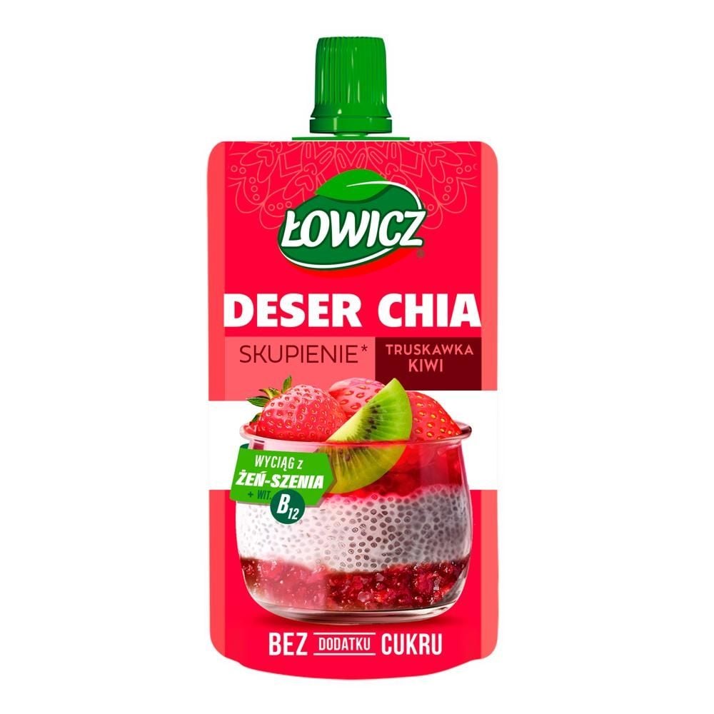 Łowicz Deser chia truskawka kiwi 120 g