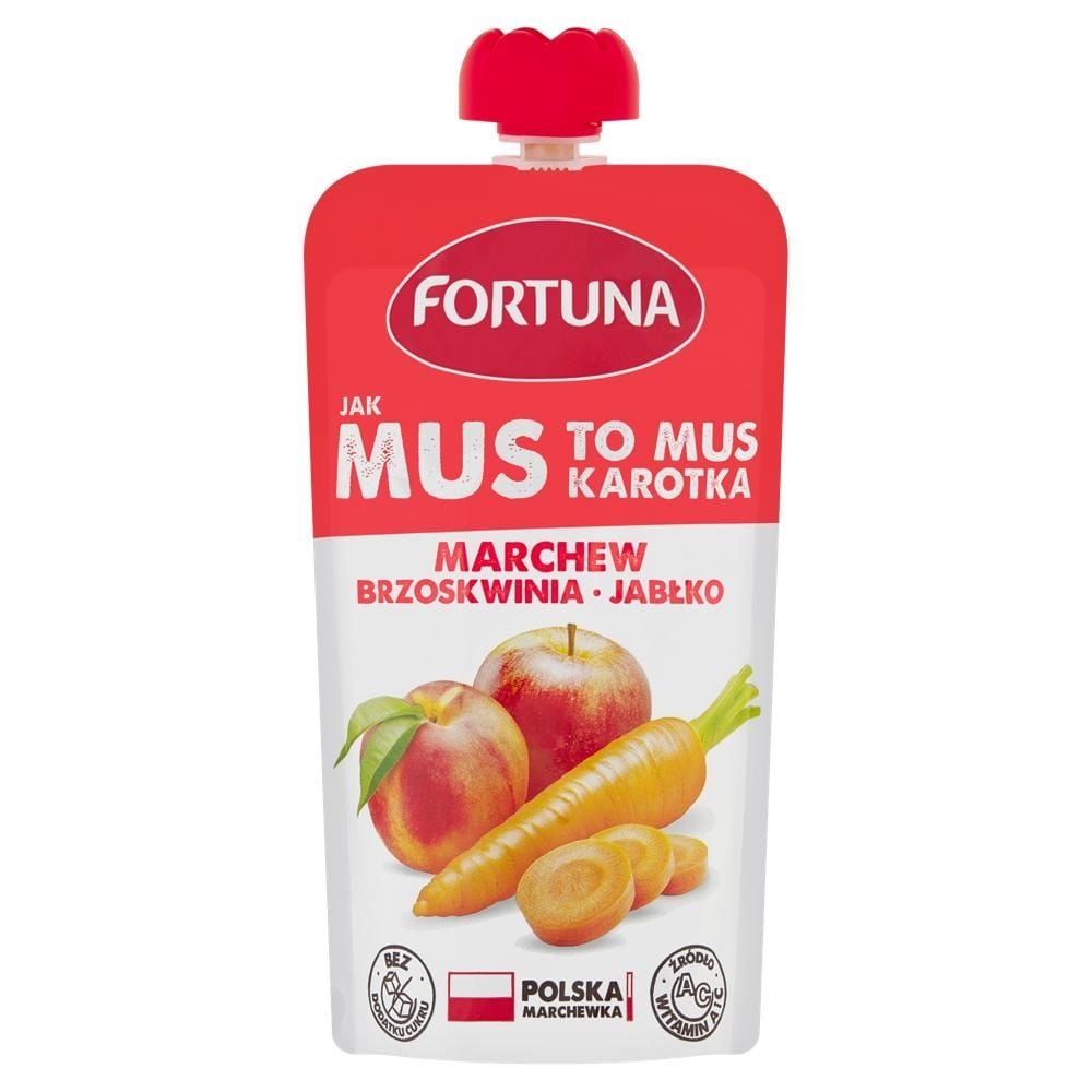 Fortuna Mus marchew brzoskwinia jabłko 200 g