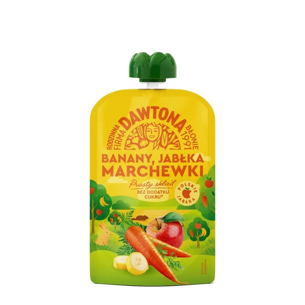 Dawtona Mus banany jabłka marchewki 100 g