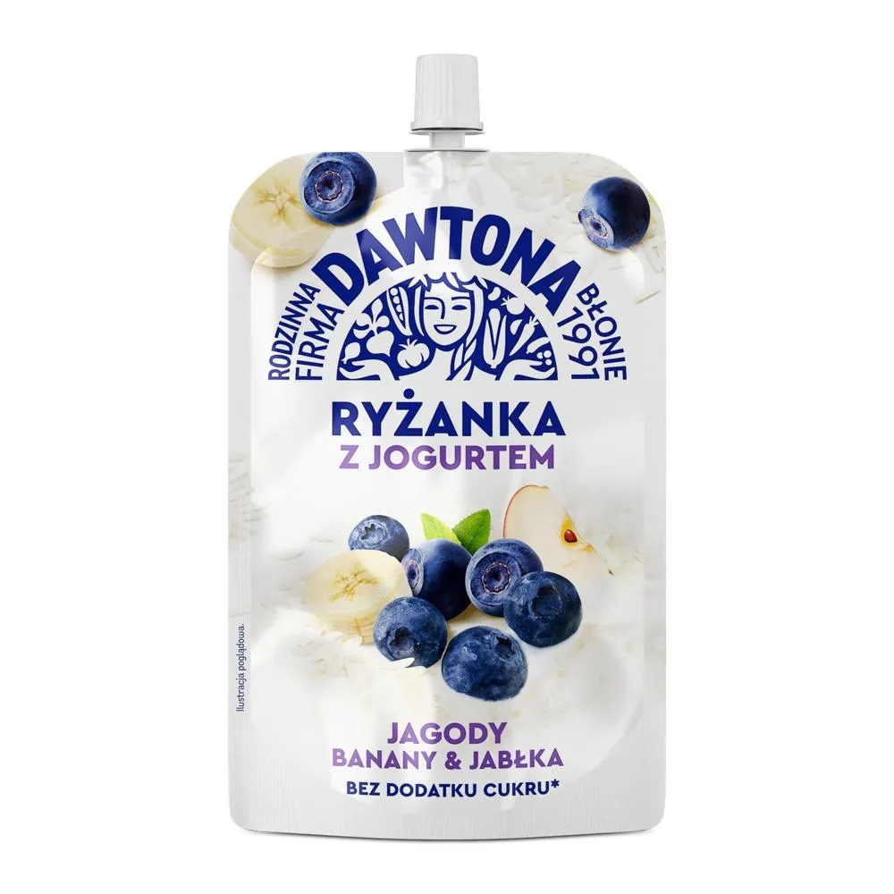 Dawtona Ryżanka z jogurtem jagody banany & jabłka 170 g