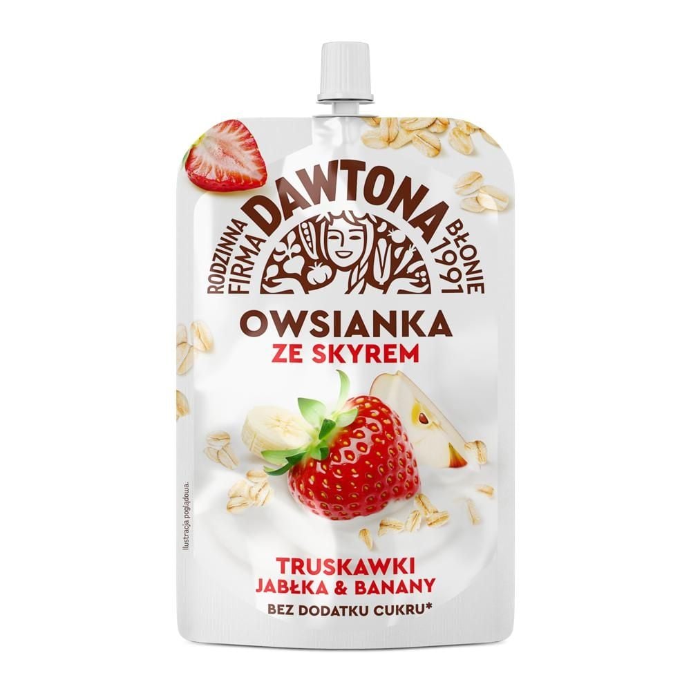 Dawtona Owsianka ze skyrem truskawki jabłka & banany 170 g