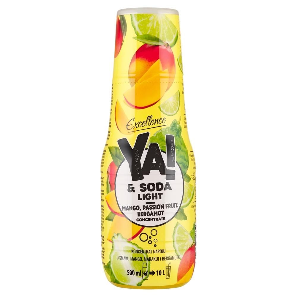 Excellence Ya! & Soda Light Koncentrat napoju o smaku mango marakui i bergamotki 500 ml