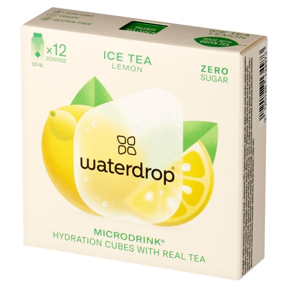 Waterdrop Microdrink Kostka musująca zielona herbata cytryna 25,2 g (12 x 2,1 g)