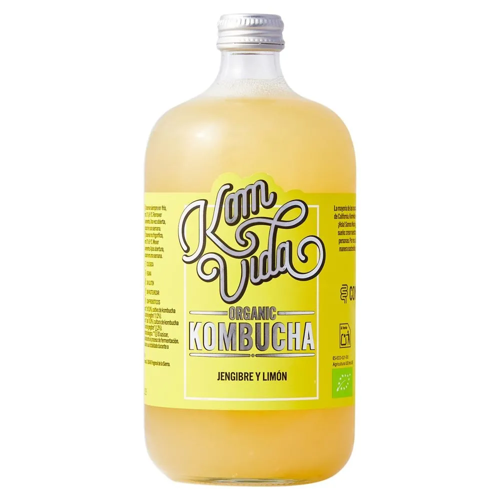 Komvida Ginger & Lemon Kombucha 750 ml