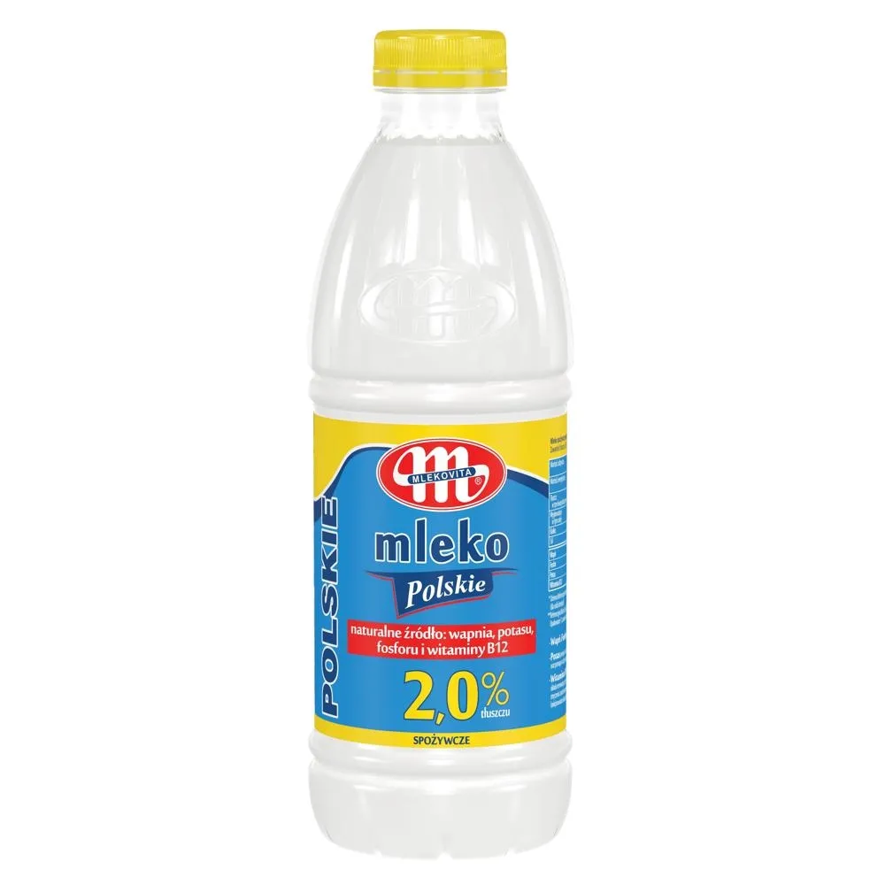 Mlekovita Mleko Polskie 2% tłuszczu 1L