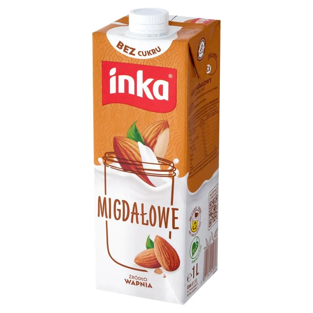 Inka Napój migdałowy z wapniem 1 l