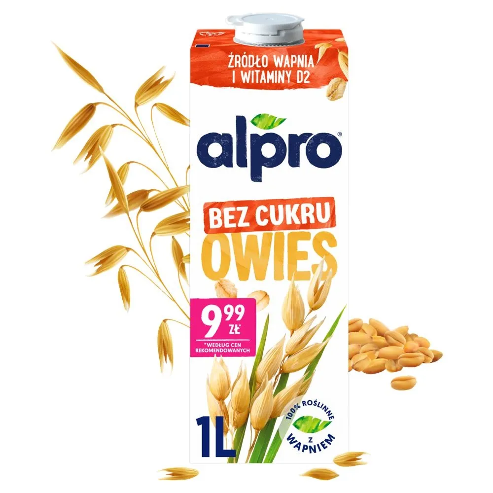 Alpro Napój owsiany bez cukru 1 l