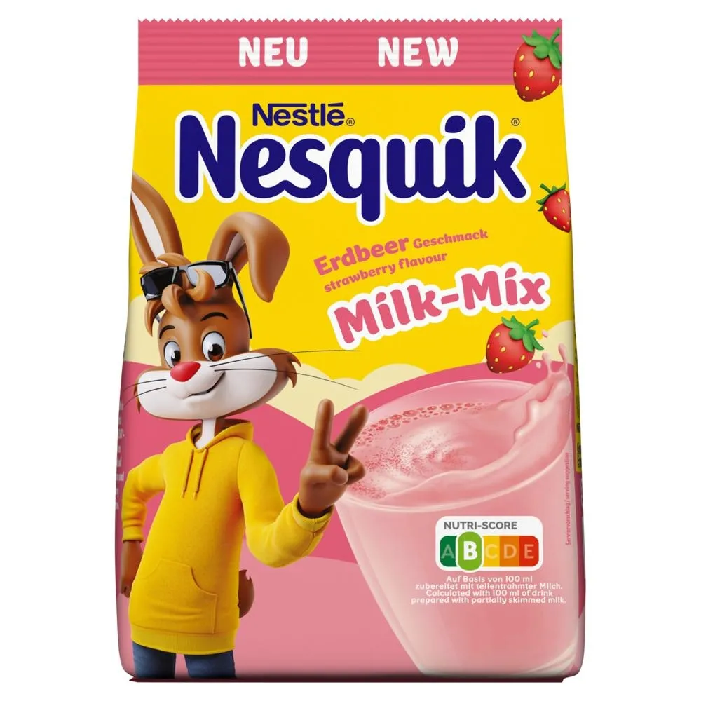 Nesquik Mieszanka w proszku do przygotowania napoju o smaku truskawkowym 350 g
