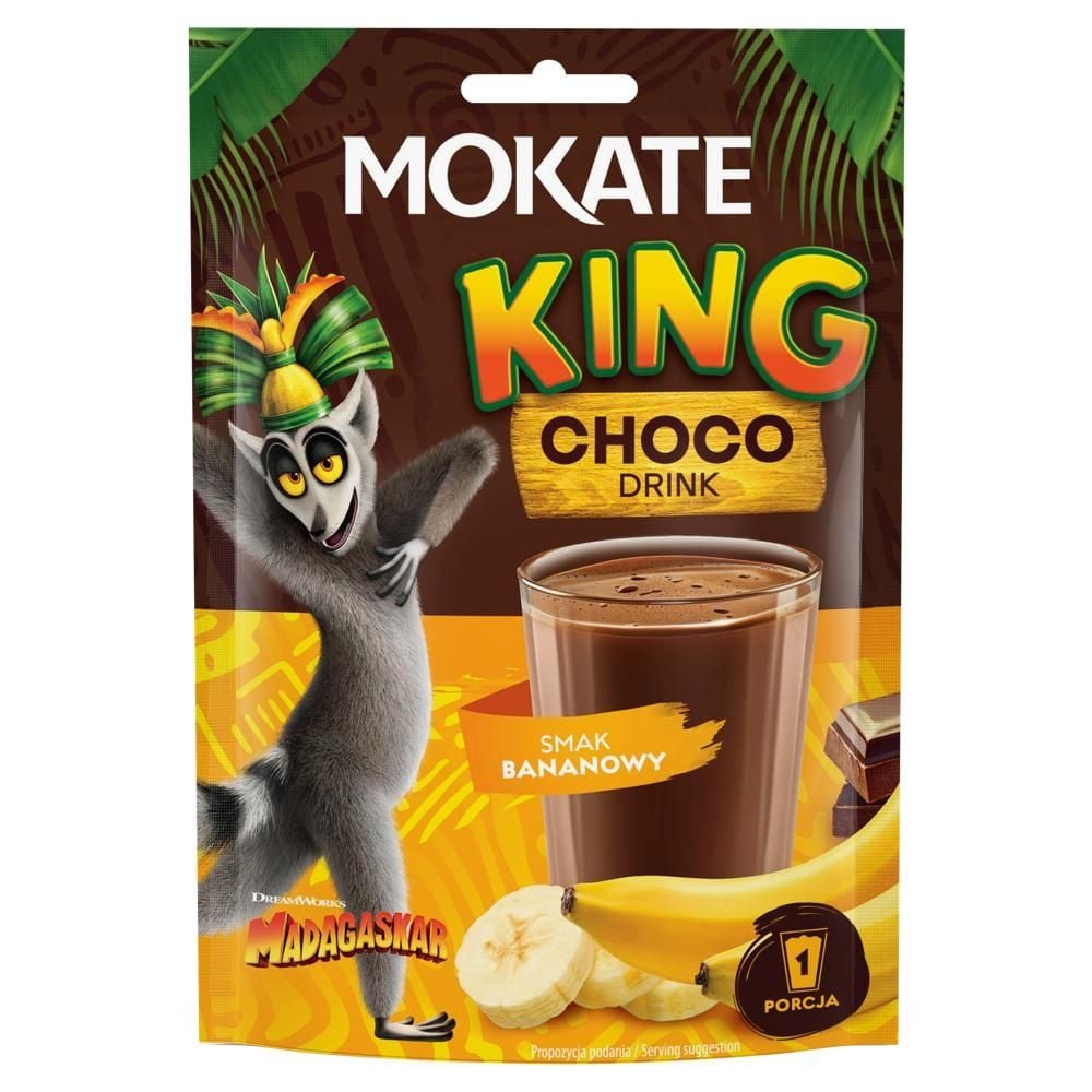Mokate King Rozpuszczalny napój czekoladowy smak bananowy 27 g