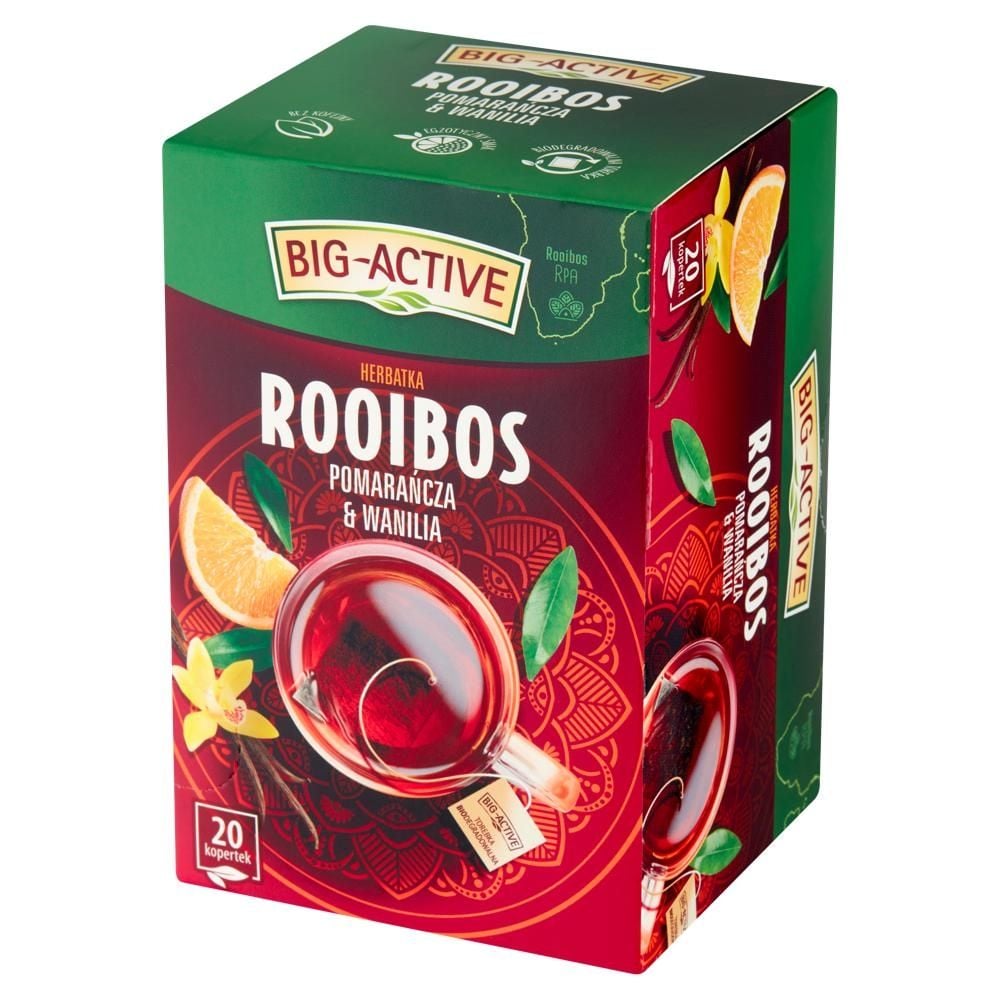 Big-Active Herbatka Rooibos pomarańcza & wanilia 30 g (20 x 1,5 g)