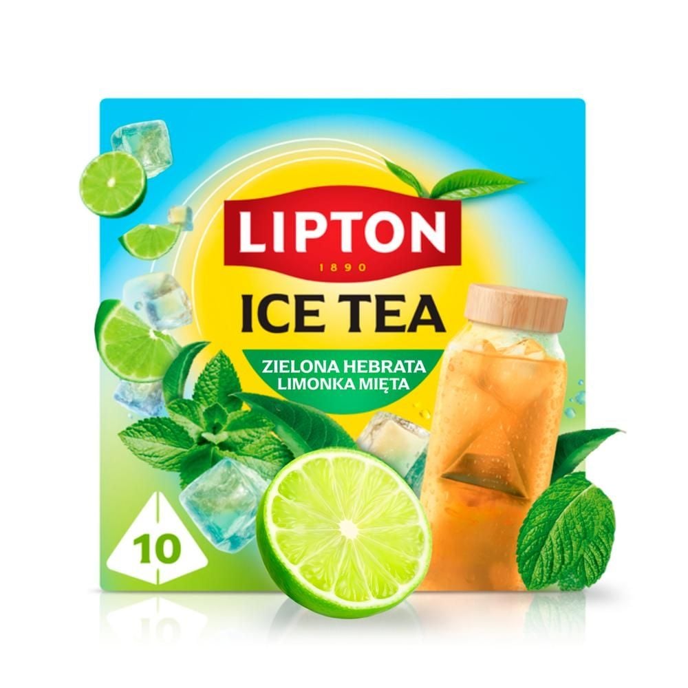 Lipton Ice Tea Herbata zielona aromatyzowana o smaku cytrusów i mięty 35 g (10 x 3,5 g)