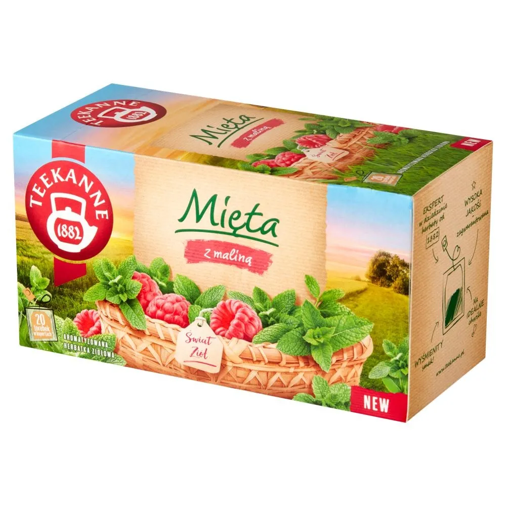 Teekanne Świat Ziół Herbatka ziołowa mięta z maliną 30 g (20 x 1,5 g)