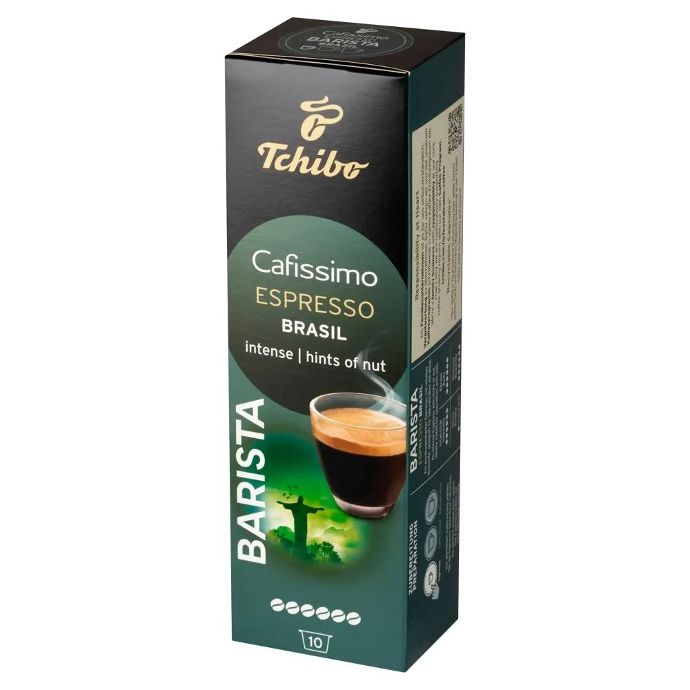 Tchibo Cafissimo Espresso Brasil Kawa palona mielona w kapsułkach 78 g (10 x 7,8 g)