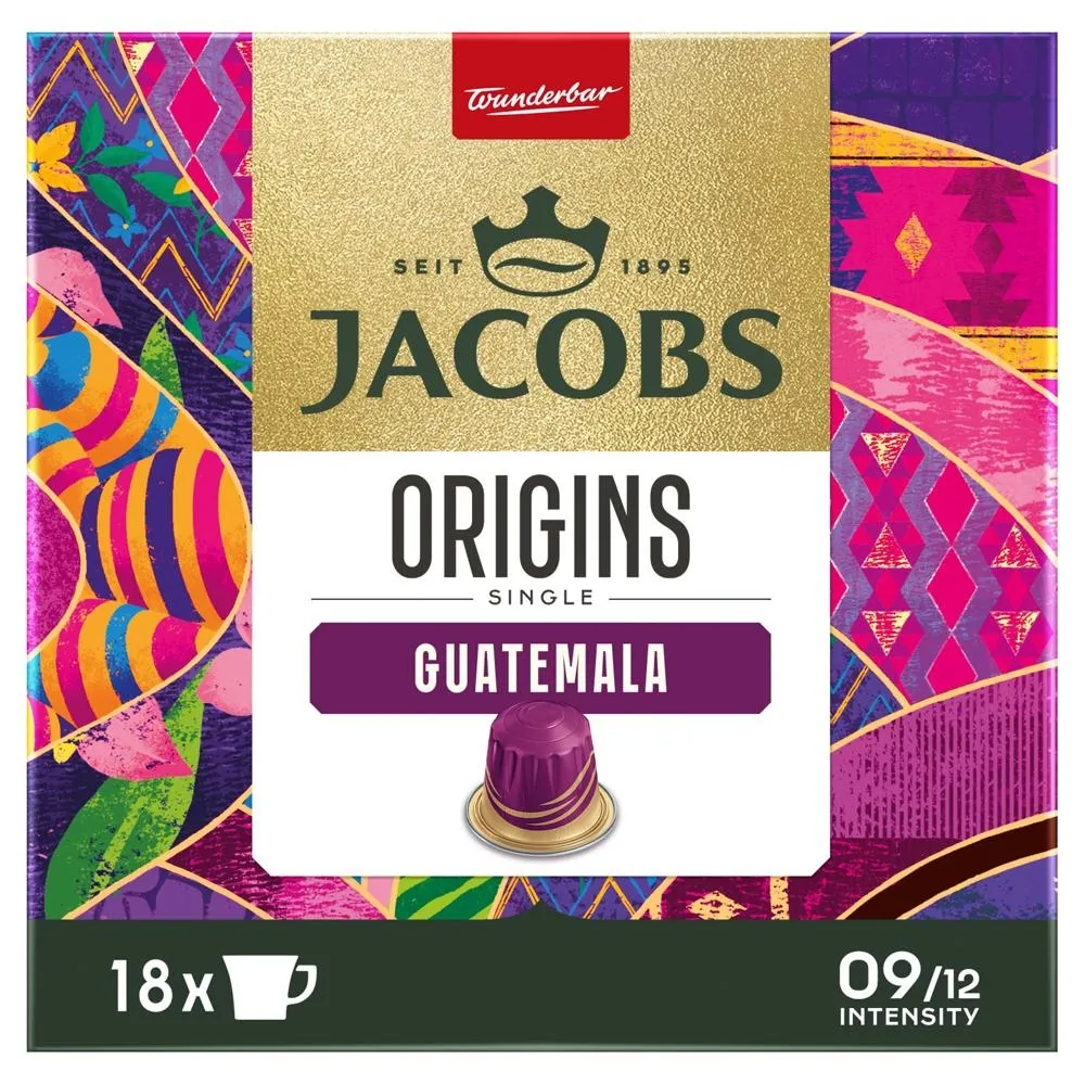 Jacobs Origins Single Guatemala Kawa mielona w kapsułkach 93 g (18 sztuk)