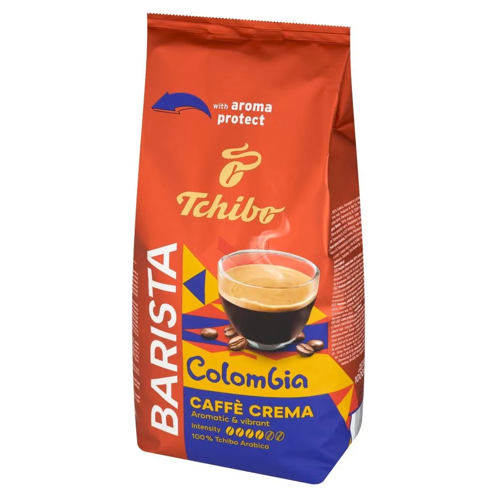 Tchibo Barista Caffè Crema Colombia Kawa palona ziarnista 1000 g