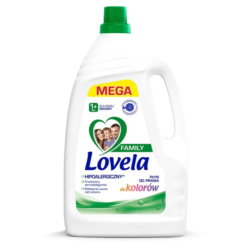 Lovela Family Hipoalergiczny płyn do prania do kolorów 3,762 l (57 prań)