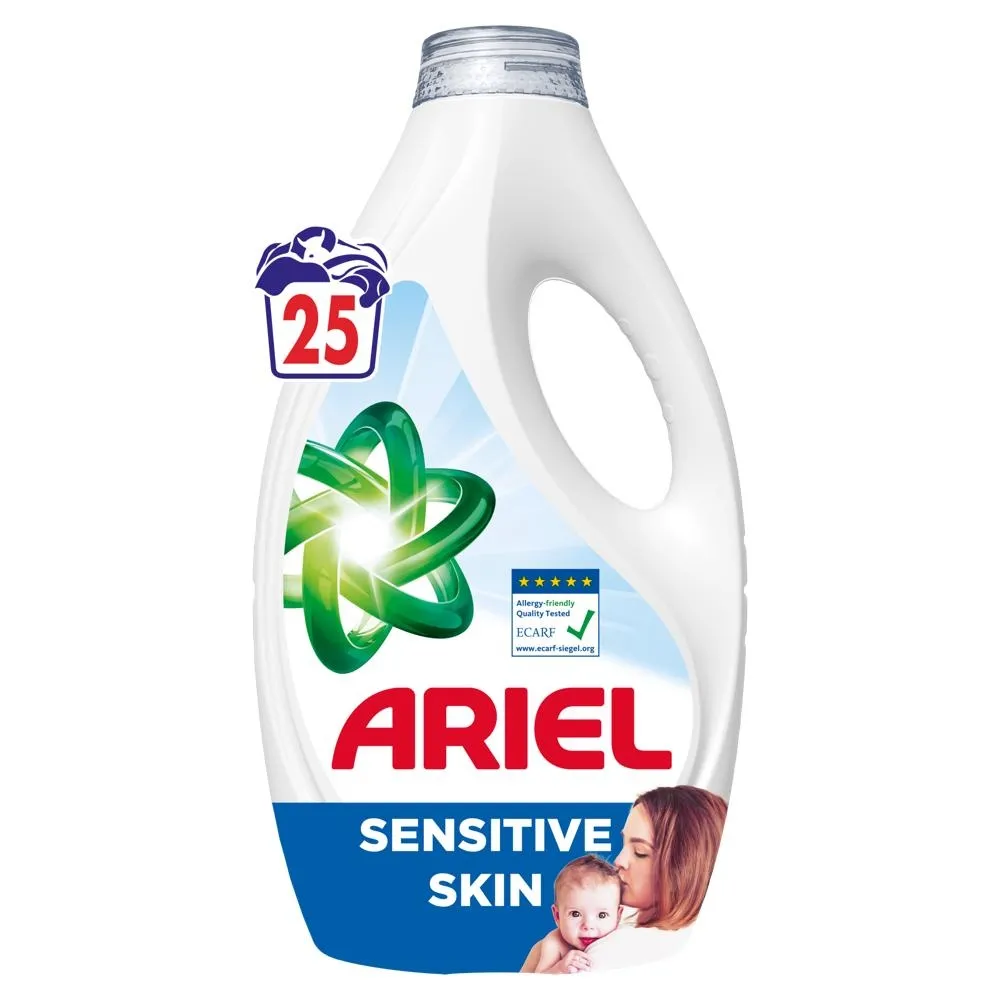 Ariel Płyn Do Prania Do Skóry Wrażliwej, 1.125 l, 25 Prań