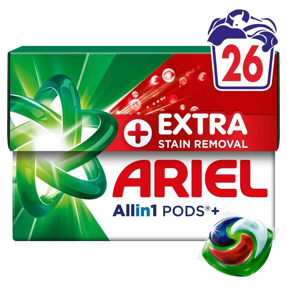 Ariel Allin1 PODS + Dodatkowa Moc Usuwania Plam Kapsułki Do Prania, 26 Prań