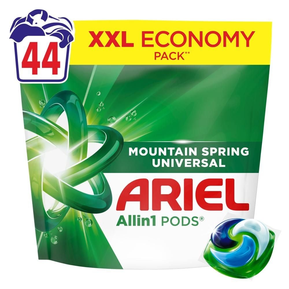 Ariel Allin1 PODS Mountain Spring Universal Kapsułki Do Prania, 44 Prań
