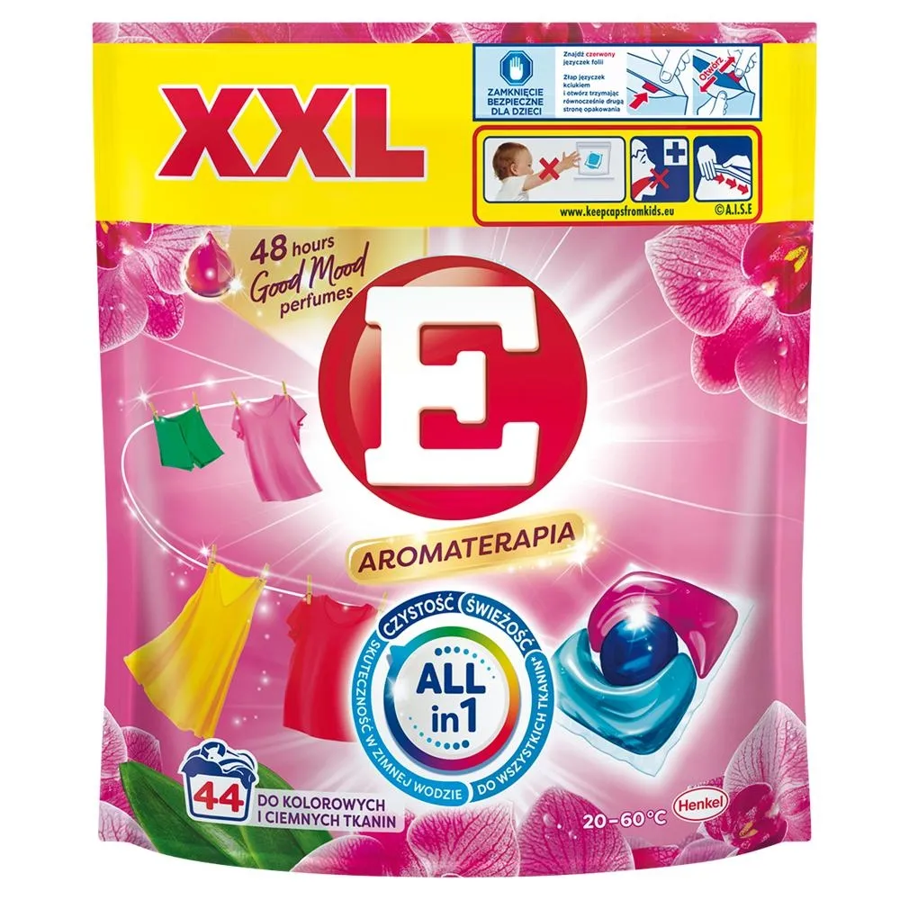 E Aromaterapia XXL Środek do prania kolorowych i ciemnych tkanin 528 g (44 prania)