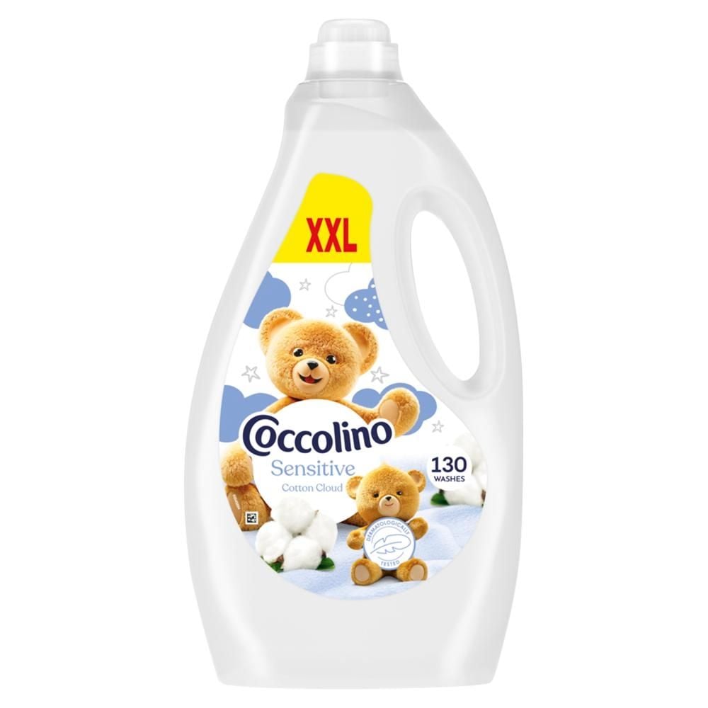 Coccolino Sensitive XXL Cotton Cloud Płyn do płukania tkanin koncentrat 2990 ml (130 prań)