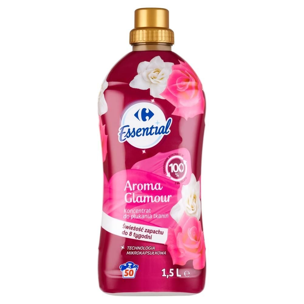 Carrefour Essential Aroma Glamour Koncentrat do płukania tkanin 1,5 l (50 prań)