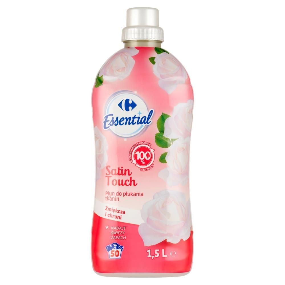Carrefour Essential Satin Touch Płyn do płukania tkanin 1,5 l (50 prań)