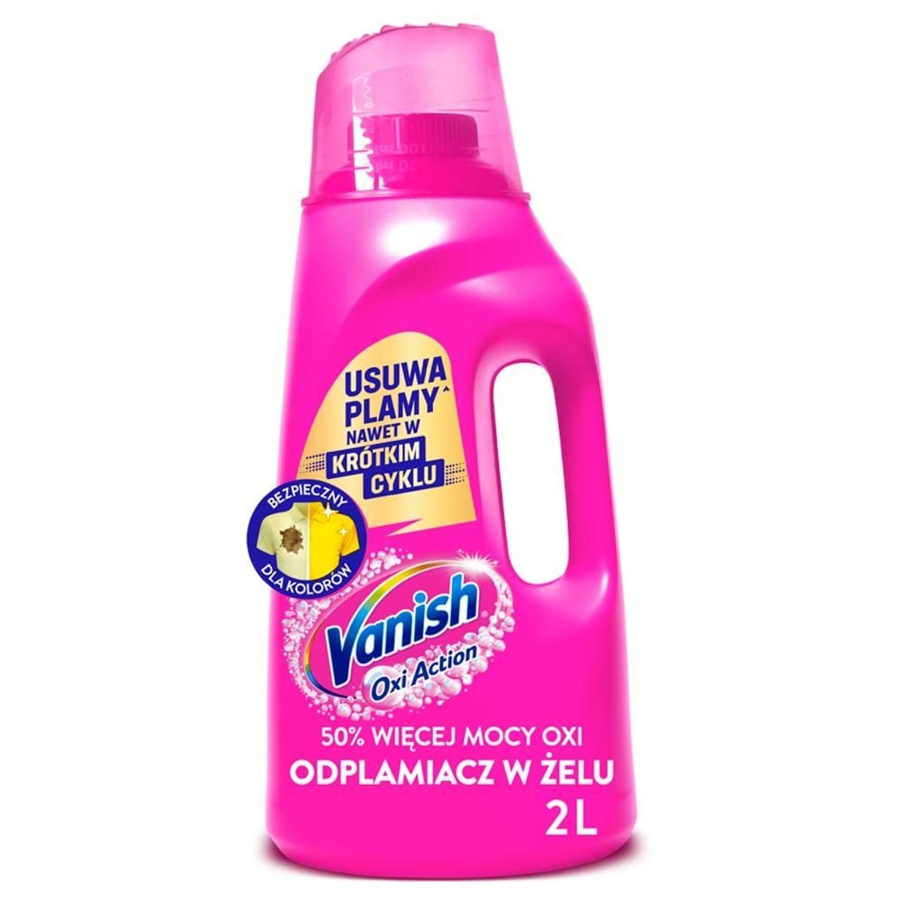 Vanish Oxi Action Pink Odplamiacz do tkanin w żelu 2 l