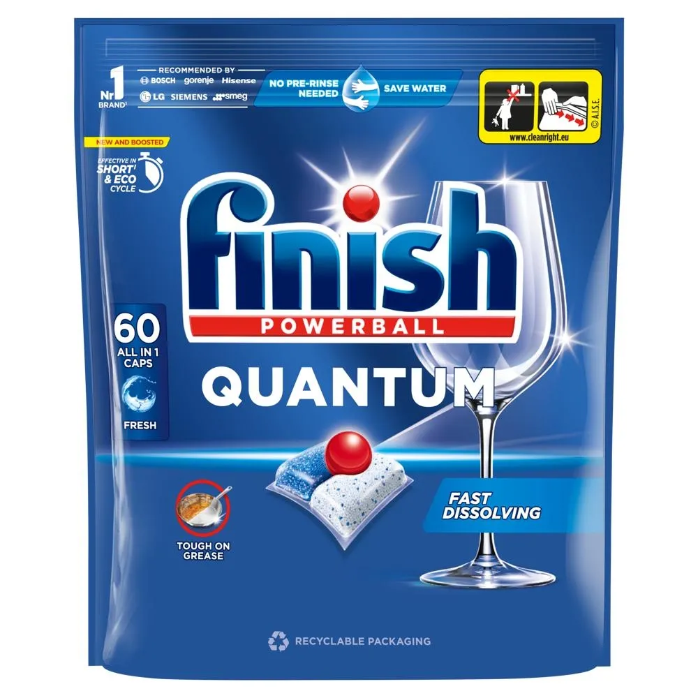 Finish Quantum Fresh Kapsułki do mycia naczyń w zmywarce 624 g (60 sztuk)
