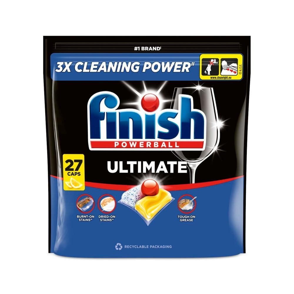 Finish Ultimate Lemon Kapsułki do mycia naczyń w zmywarce 348,3 g (27 sztuk)