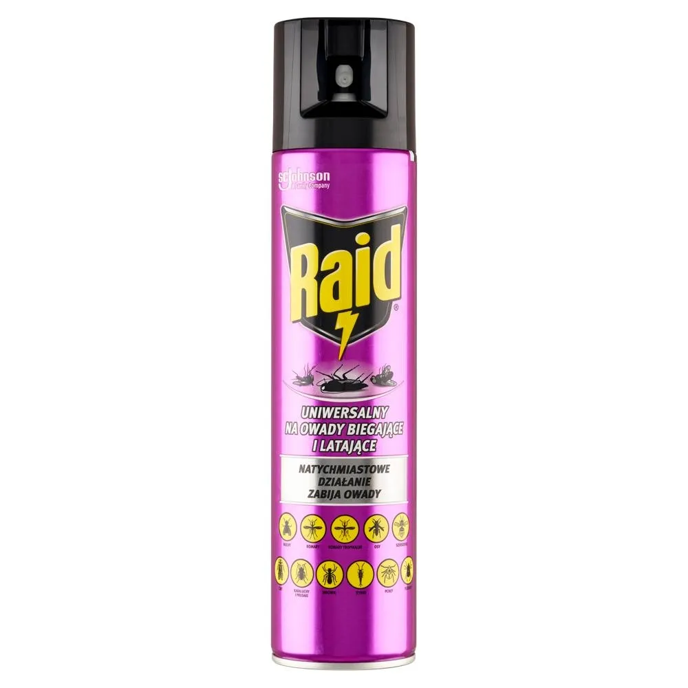 Raid Aerozol uniwersalny na owady biegające i latające 400 ml