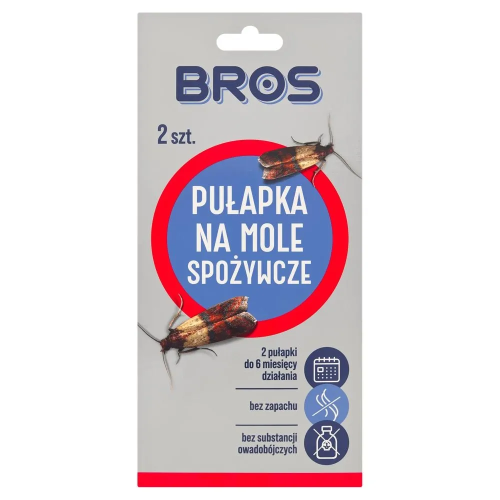 Bros Pułapka na mole spożywcze 2 sztuki