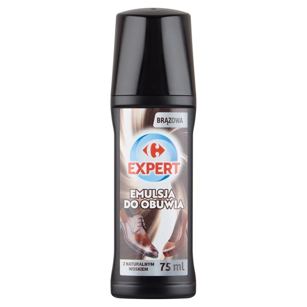 Carrefour Expert Emulsja do obuwia brązowa 75 ml