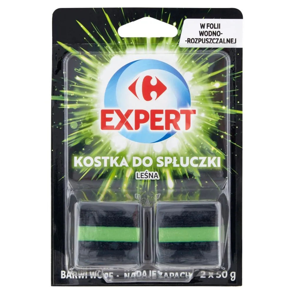 Carrefour Expert Kostka do spłuczki leśna 2 x 50 g
