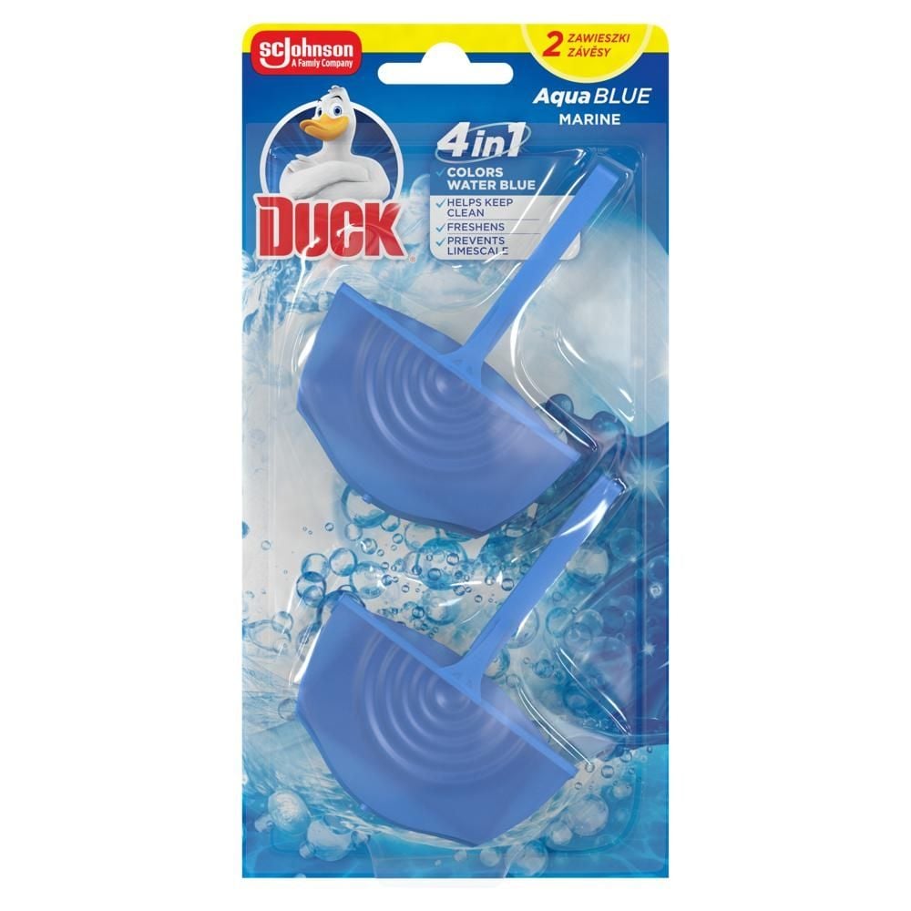 Duck Aqua Blue Marine 4w1 Podwójna zawieszka do toalet 72 g (2 x 36 g)