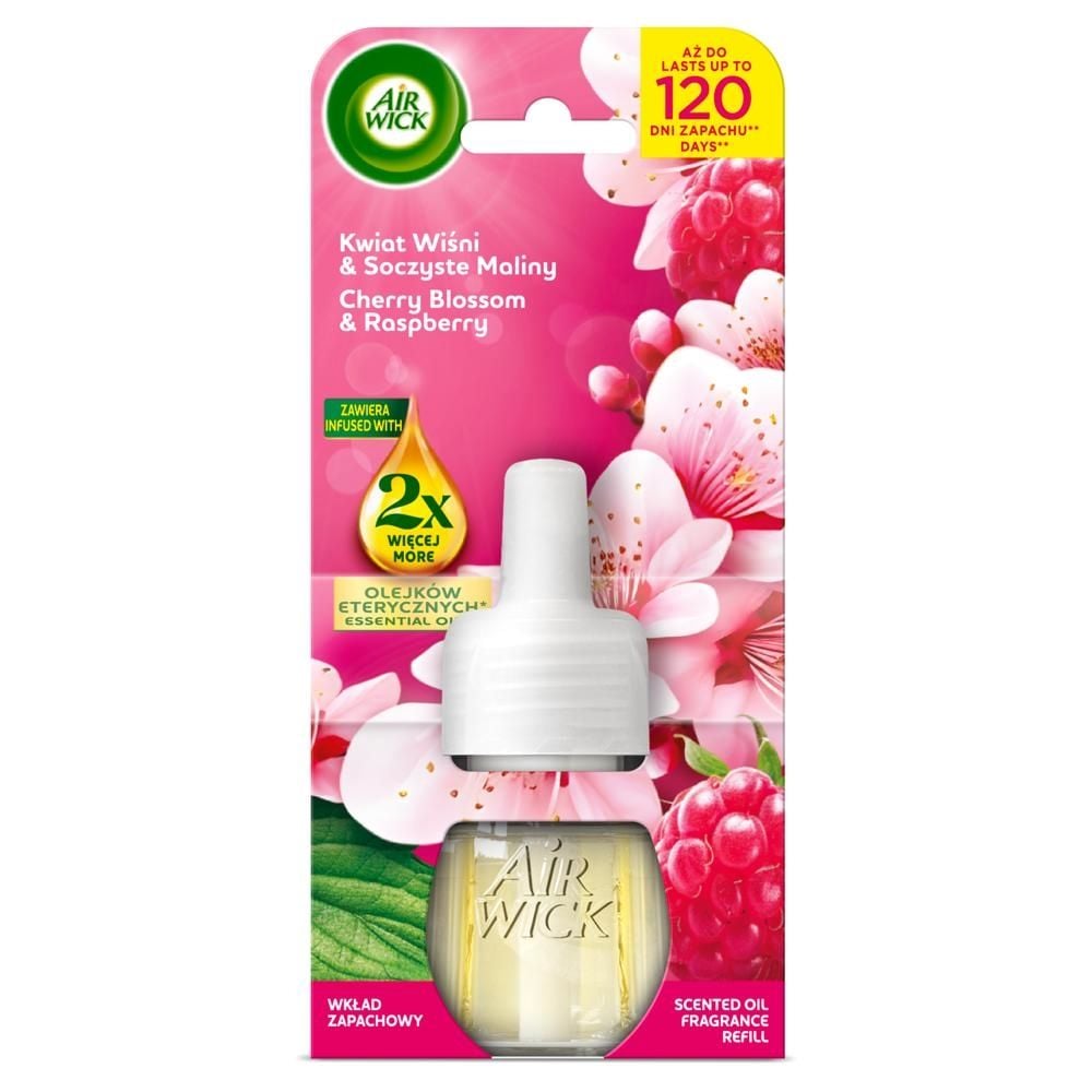 Air Wick Wkład zapachowy kwiat wiśni & soczyste maliny 19 ml