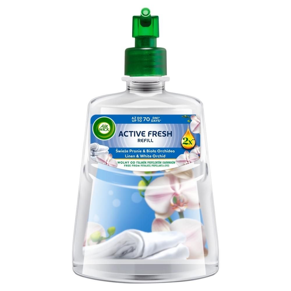 Air Wick Active Fresh Wkład zapachowy świeże pranie & biała orchidea 228 ml