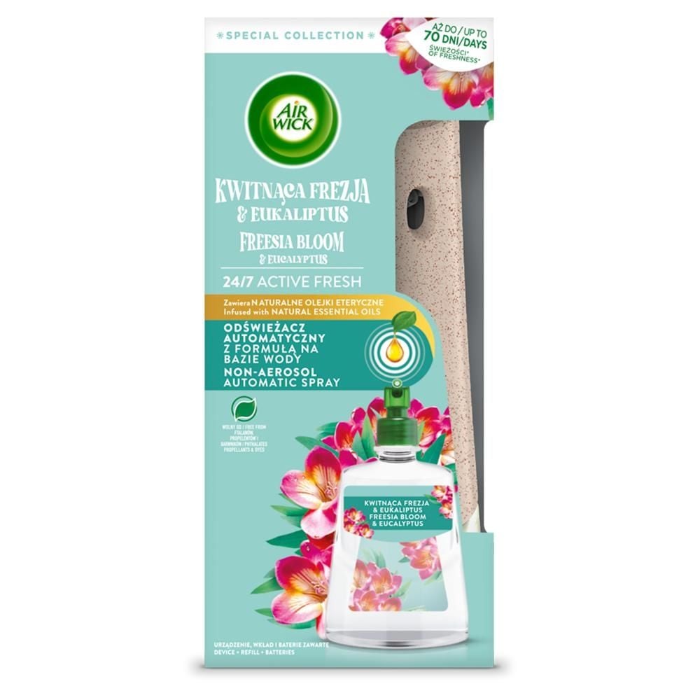 Air Wick Odświeżacz automatyczny i wkład kwitnąca frezja & eukaliptus 228 ml