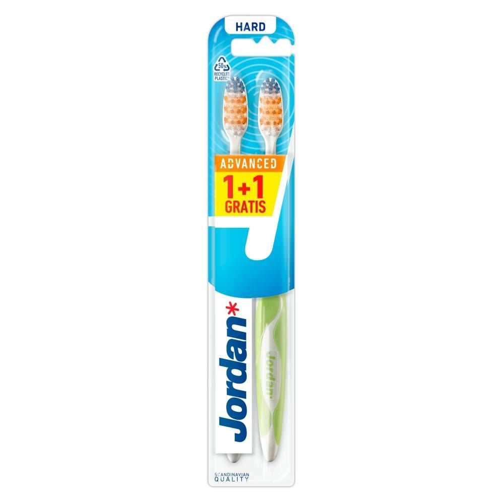 JORDAN Advanced szczoteczka twarda 1+1gratis