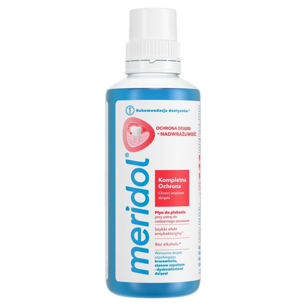 płyn do płukania jamy ustnej meridol® Ochrona Dziąseł i Nadwrażliwość 400ml