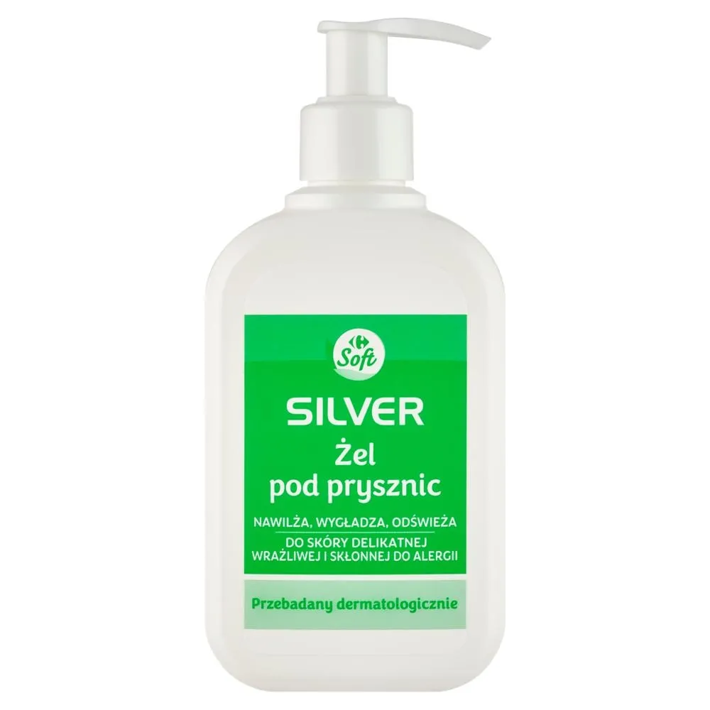Carrefour Soft Silver Żel pod prysznic 250 ml