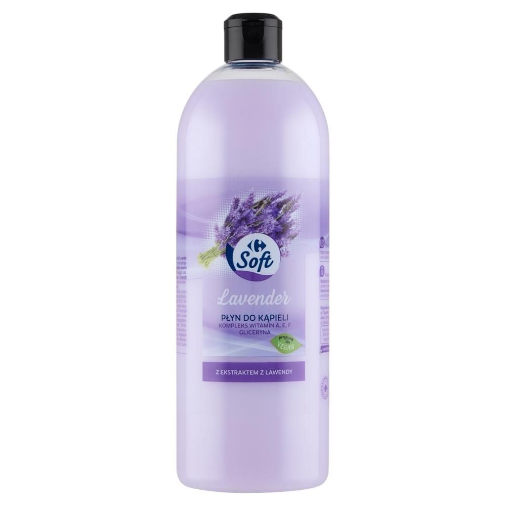 Carrefour Soft Lavender Płyn do kąpieli 1 l