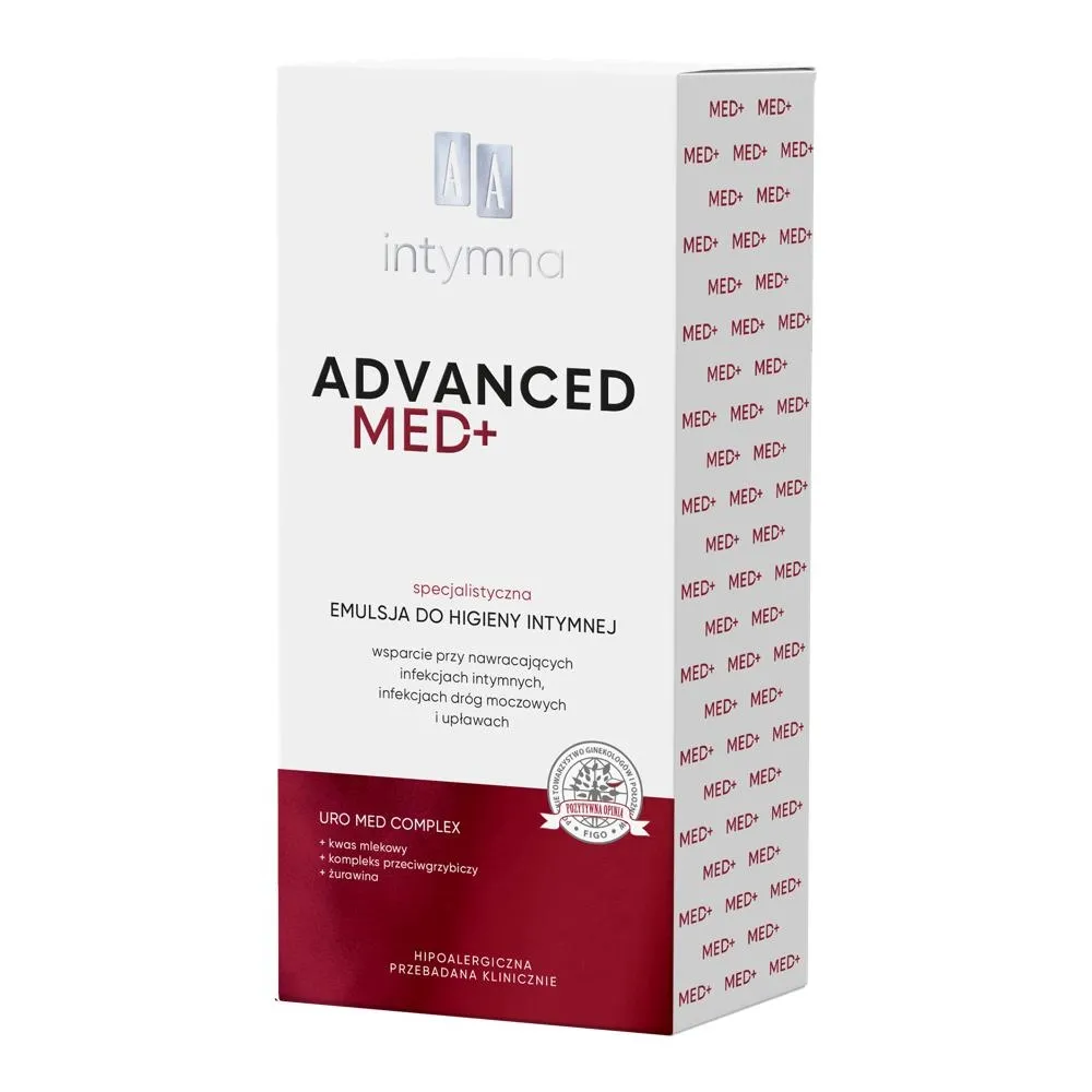 AA Intymna Advanced Med+ specjalistyczna emulsja do higieny intymnej Advanced pH 3,5 300 ml